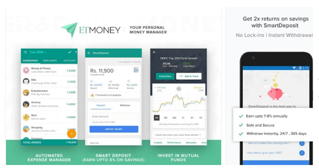 etmoney investment application knowandask
