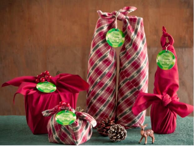 Fabric Gift Wrap gift box